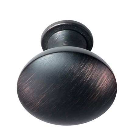 South Main Hardware 1-1/4 in. Oil Rubbed Bronze Modern Round Cabinet Knob (10PK) SH5305-ORB-10